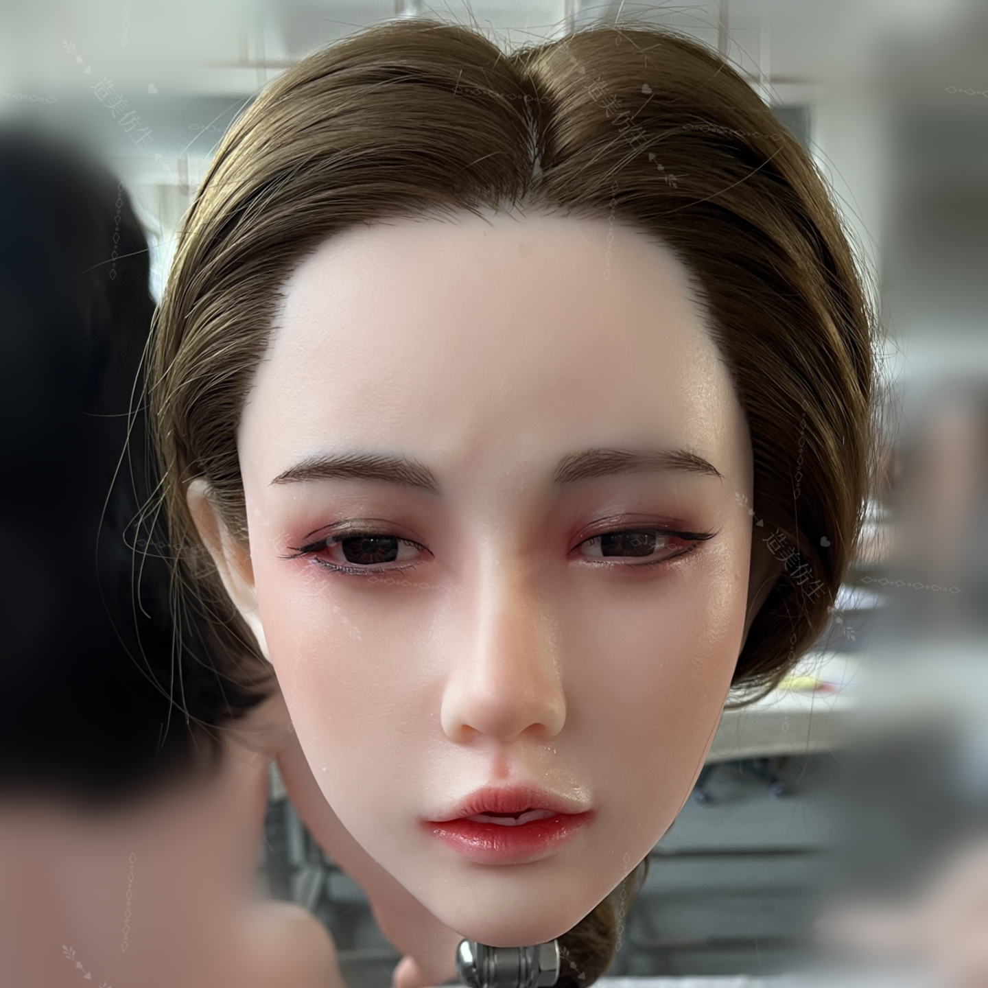 雕蜡工艺BJD硅胶模特头仿生头雕