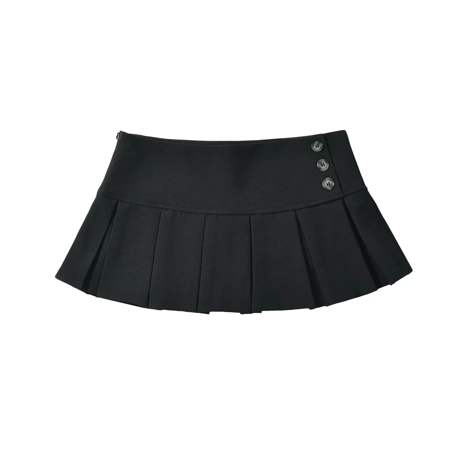 thumbnail for American retro blogger style hot girl sexy low waist pleated skirt women's anti-walking light a-line mini skirt miniskirt