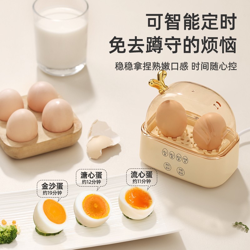 全自动小型煮蛋蒸鸡蛋神器自动断电多功能家用定时宿舍迷你2025
