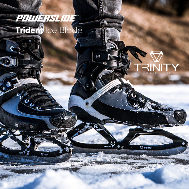 Powerslide宝狮莱trinity三点式通用冰刀底座成人轮滑鞋可替换 运动/瑜伽/健身/球迷用品 速滑刀架 原图主图
