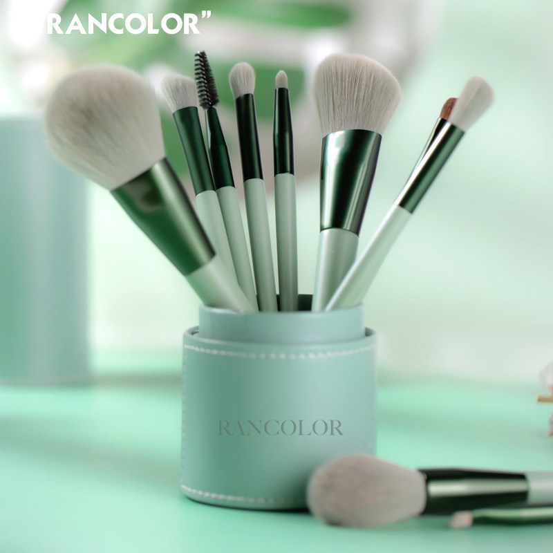 3RAN COLOR10支动物毛化妆刷套装眼影刷柔软腮红散粉高光刷子工具