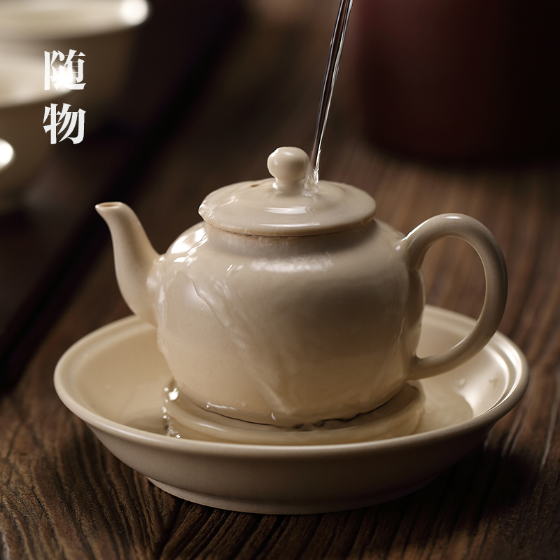 随物苏打釉承开片迷你茶具配件