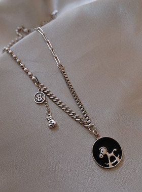 马上长款2020年简约气质潮网项链