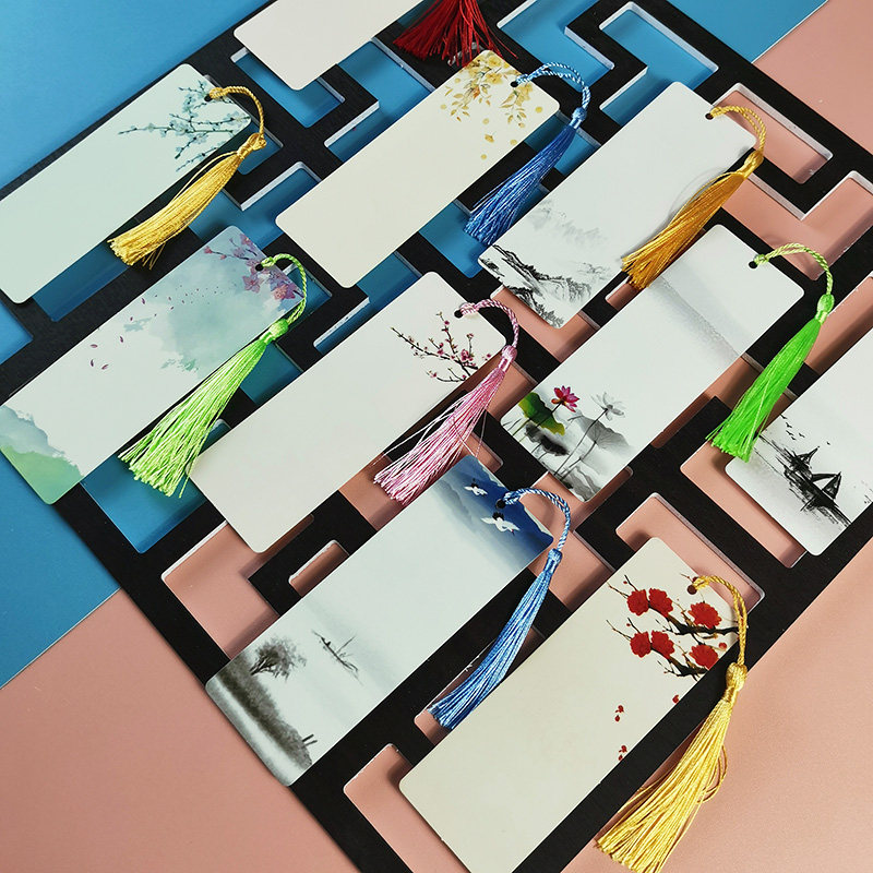 创意中国山水空白书签古典