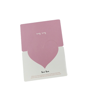 新学期新愿望彩色爱心目标墙贴装饰布置对折贺卡许愿望卡片新年春节空白手写祝福语教师寄语赠言邀请函留言卡