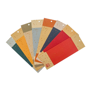 仿洒金空白文创DIY手工书写悬挂许愿墙贴卡片配麻绳古典中国风元旦新年幼儿园小学生教师班级装饰布置心愿卡