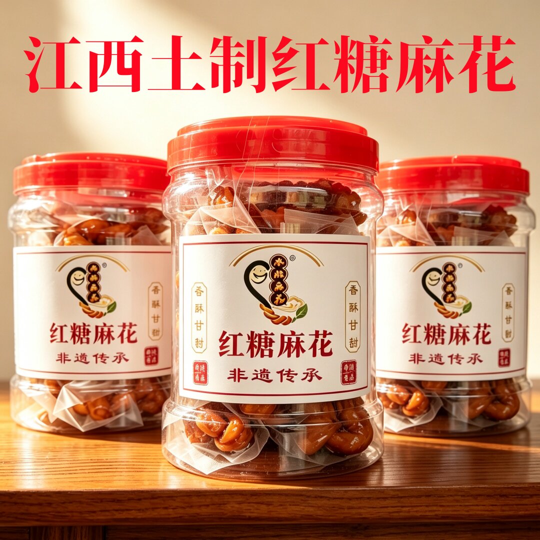 江西甘蔗土红糖麻花网红爆款手工麻花零食孕妇小孩食品非苹果姐姐