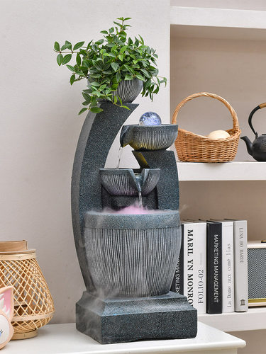 流水喷泉生财摆件落地客厅办公室内桌面招财风水球循环水装饰鱼缸