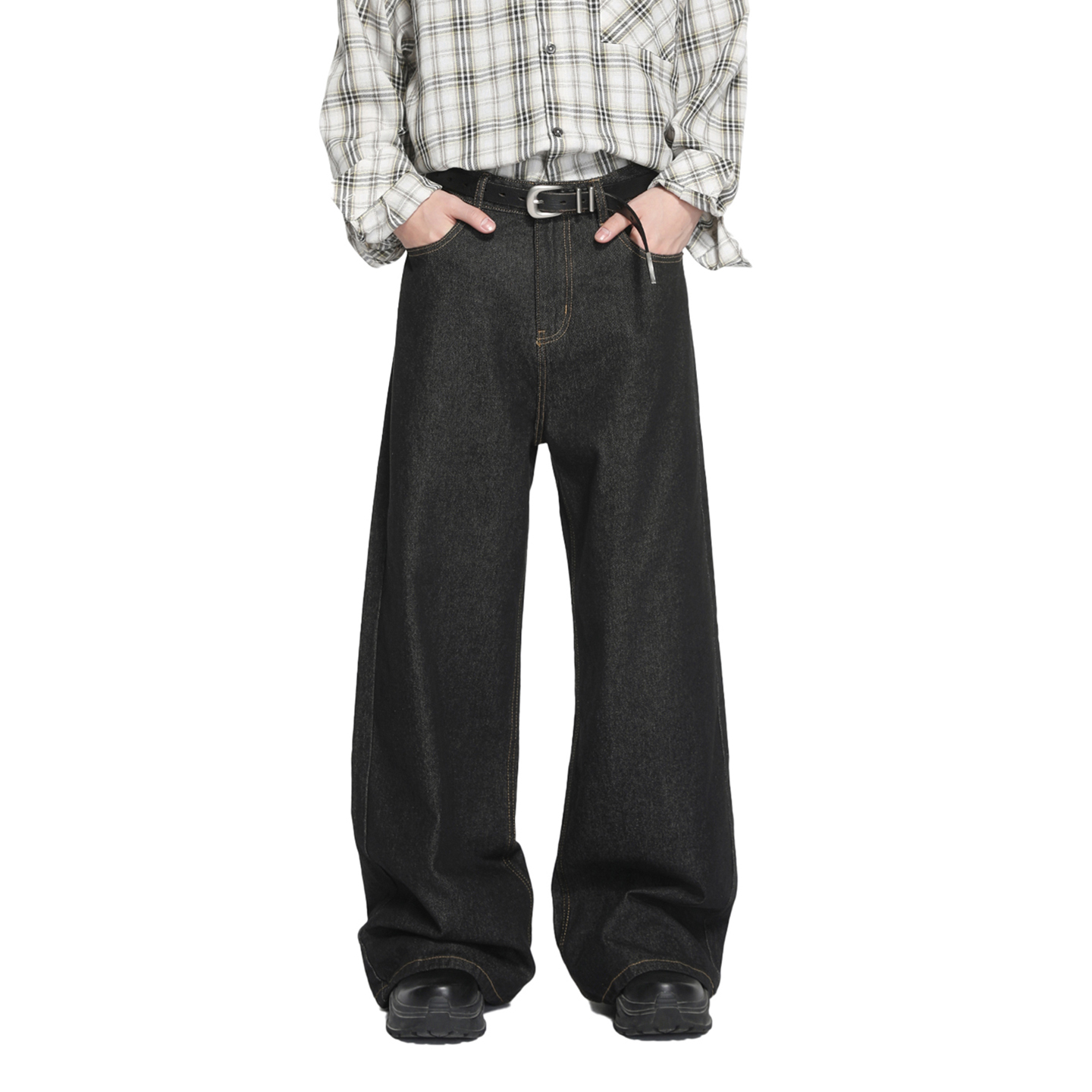 阔腿宽松直筒拖地长裤男女