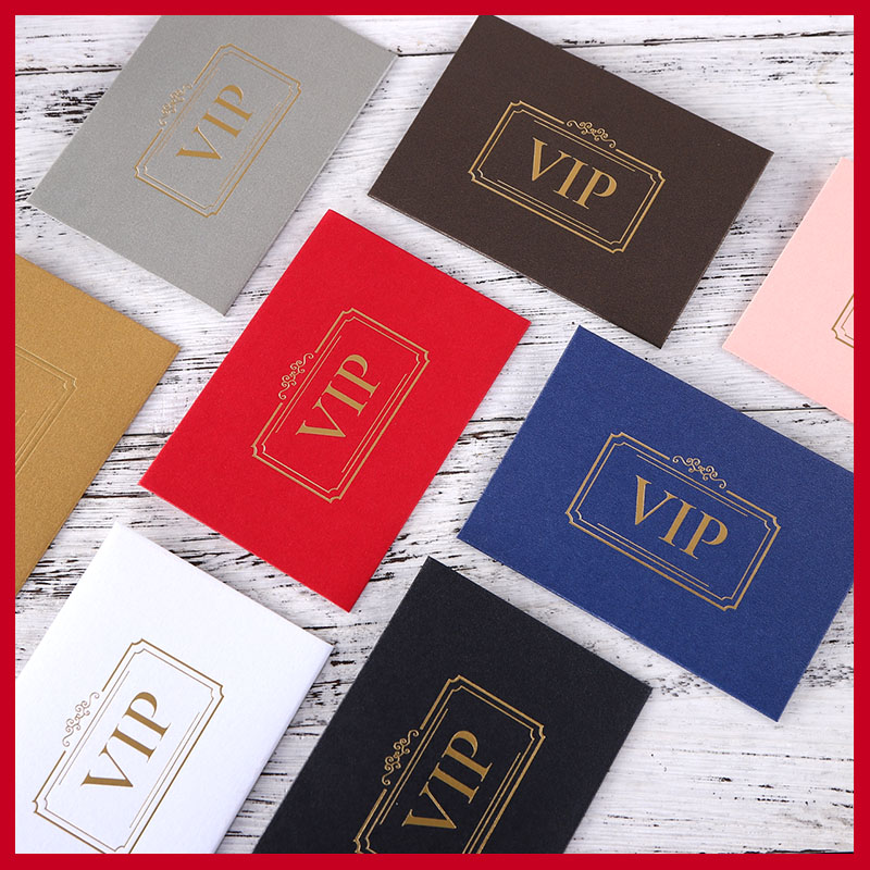vip定做购物卡可印logo信封袋