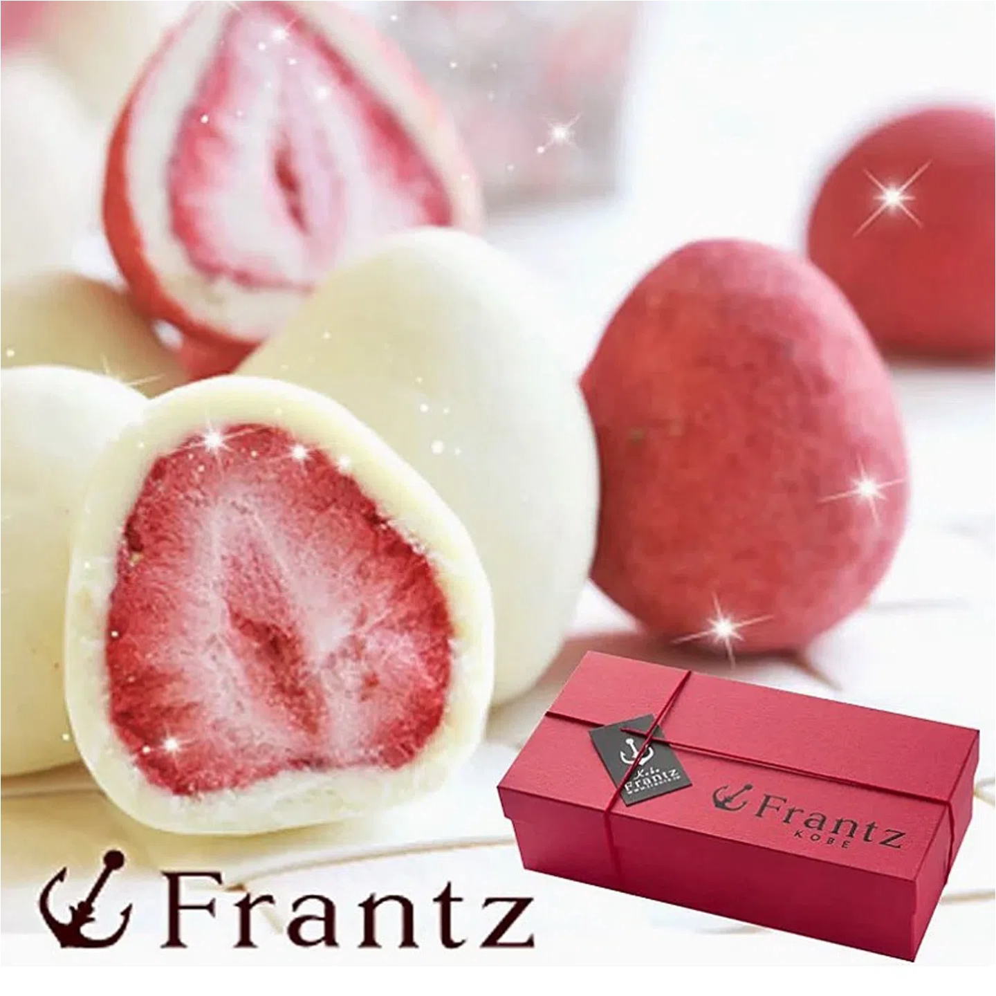 [现货速发]  日本神户Frantz草莓冻干夹心松露抹茶巧克力零食礼盒