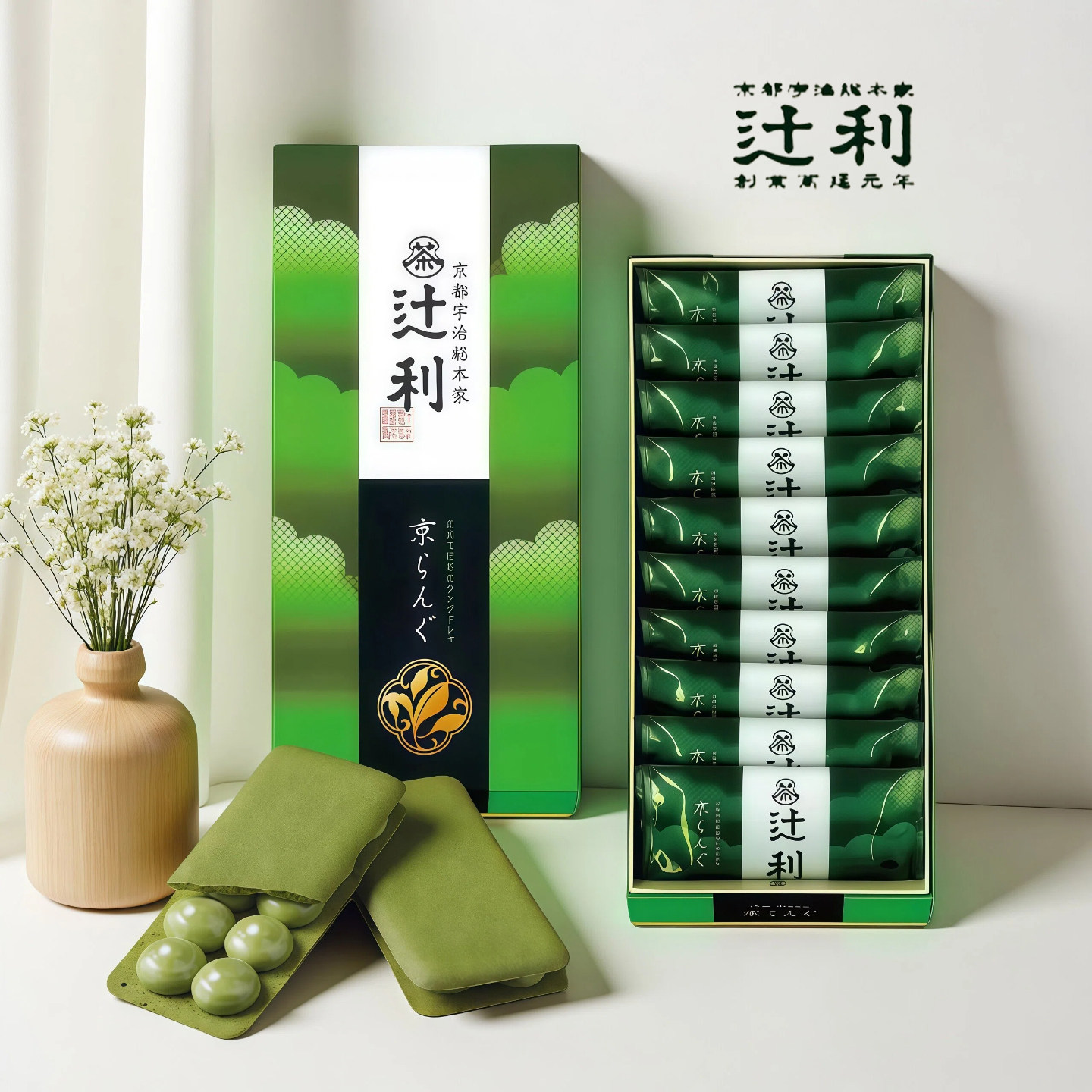 【现货】日本 京都宇治抹茶总本家巧克力夹心饼干进口糕点 礼品盒