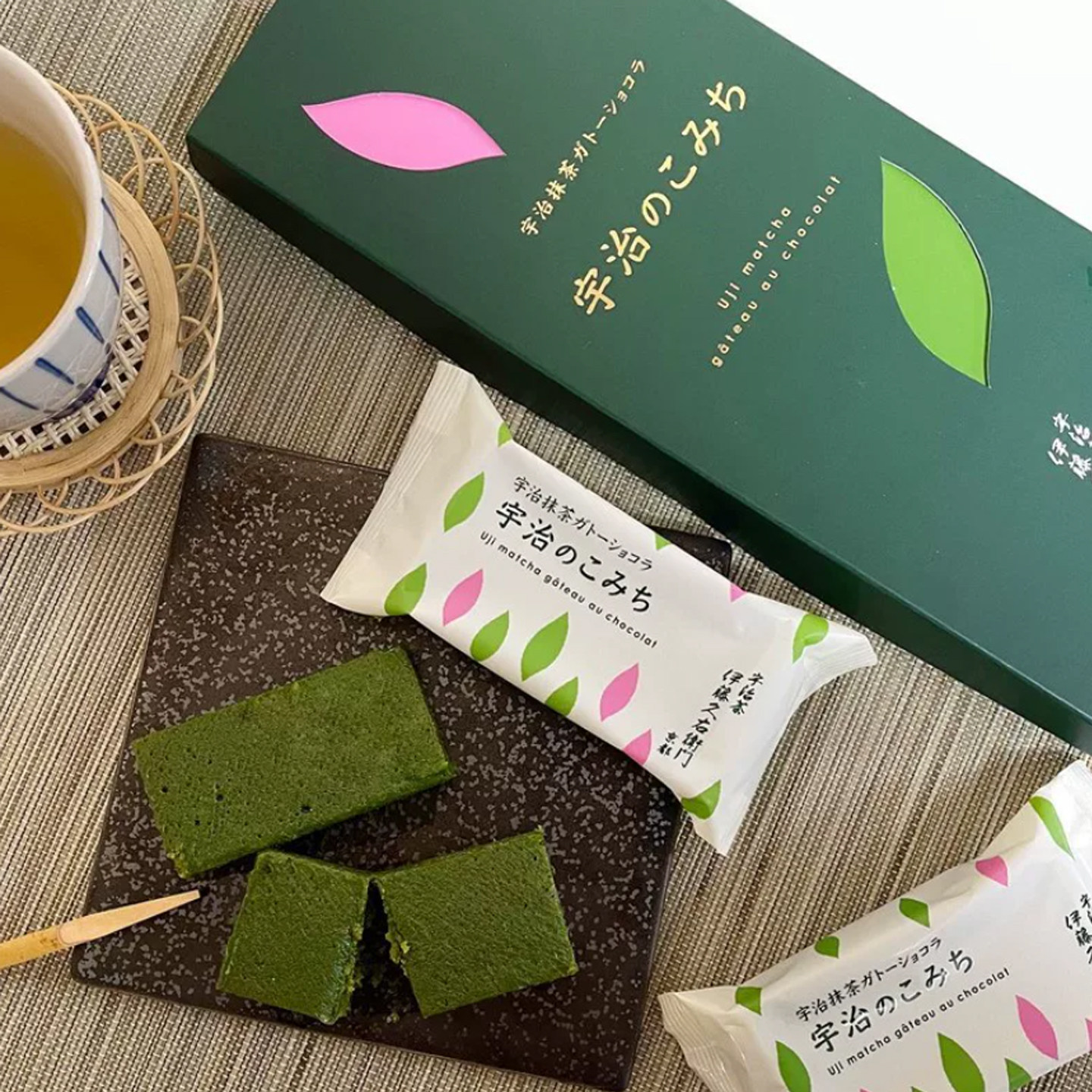 日本宇治抹茶巧克力蛋糕 大幅果子点心 进口零食甜品 礼品盒 现货