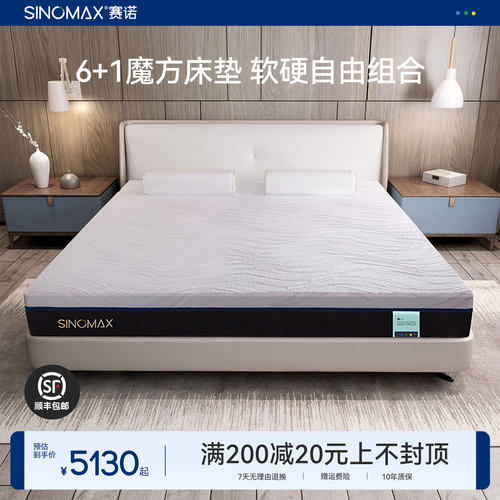 赛诺梦六方床垫组合可调节软硬