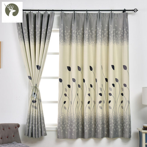 遮光窗帘布简约现代儿童卧室客厅