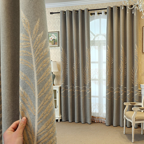 北欧窗帘简约印花北欧简约