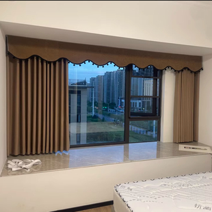 顶部全遮光窗帘帘头卧室窗幔自粘魔术贴防漏光神器窗帘缝隙遮光条