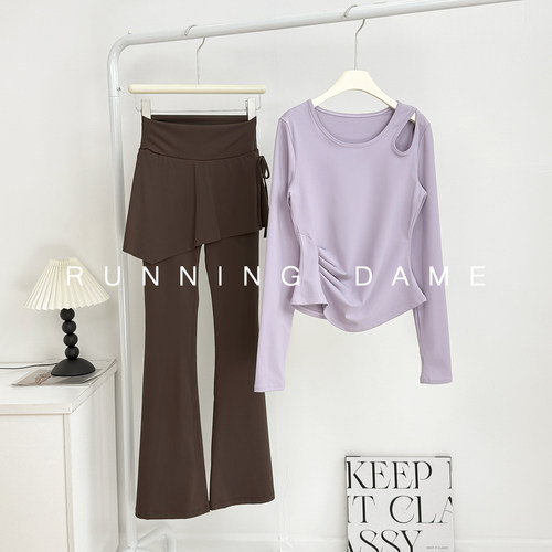 高级感瑜伽套装秋季女