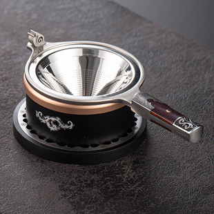 高端不锈钢茶漏新型滤茶器网茶叶过滤网创意茶隔漏斗茶水分离滤茶