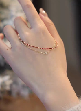 【大潘专享】编织红绳双层手链9735