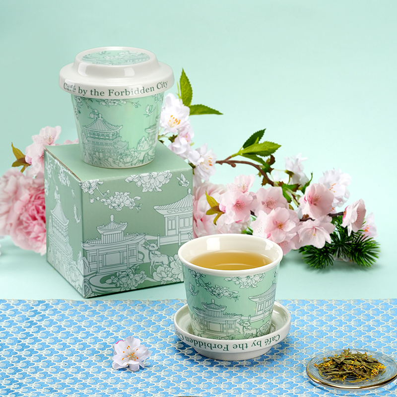 故宫角楼四大花园带盖咖啡杯