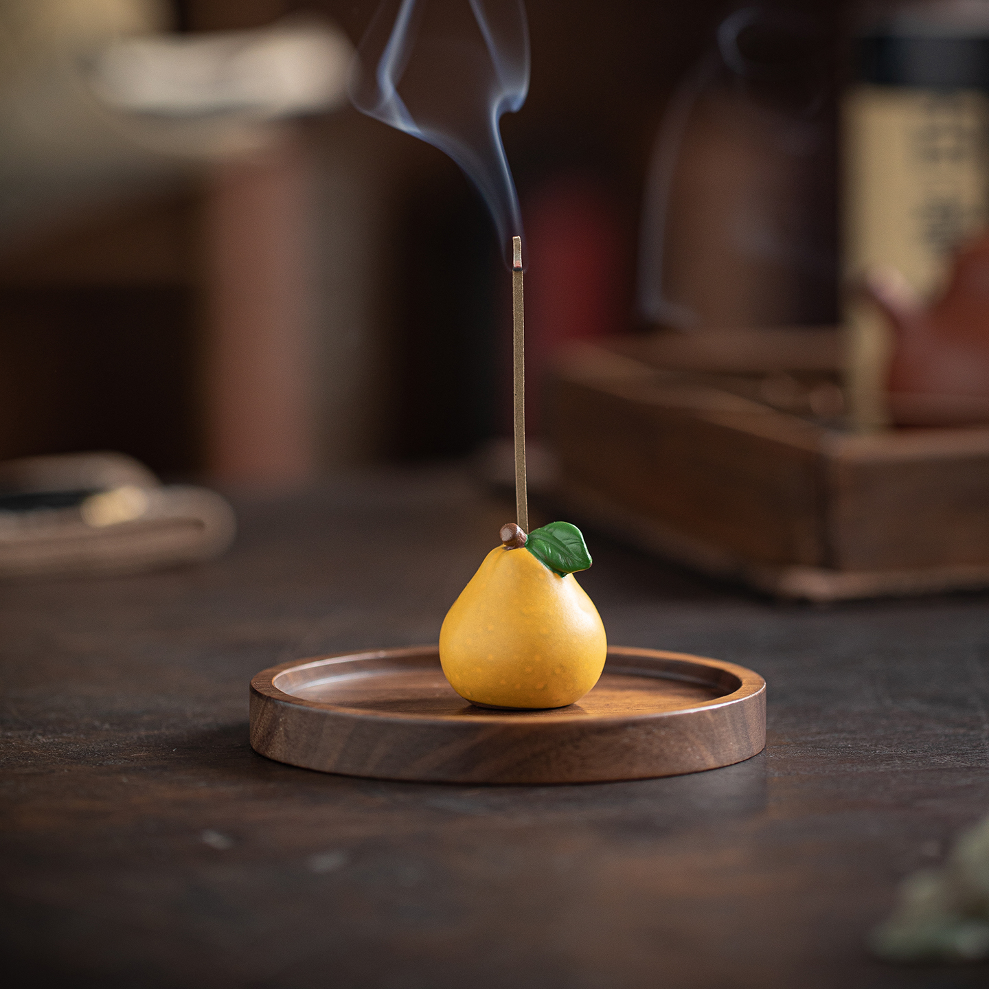 家用创意小柚子线香插