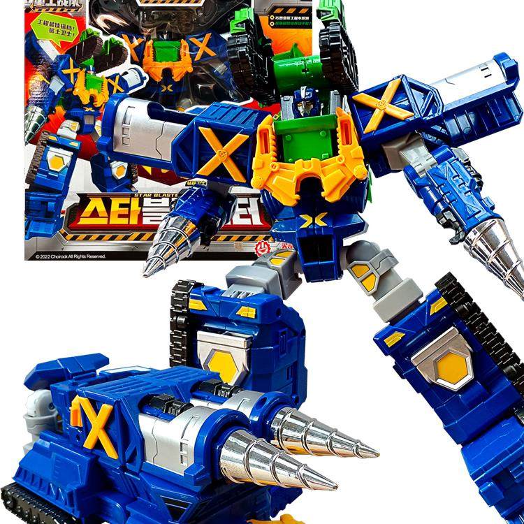 咖宝车神重工战队变形机器人钻探卫士越野杰提创建巨人六合体玩具