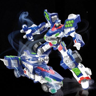 迷你特工队超威能量变形玩具六合体重装王机甲器人男孩超微金刚
