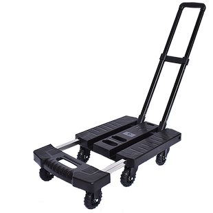 小推车手推车拉货搬运车手拉车拉杆折叠便携购物家用行李车小拖车