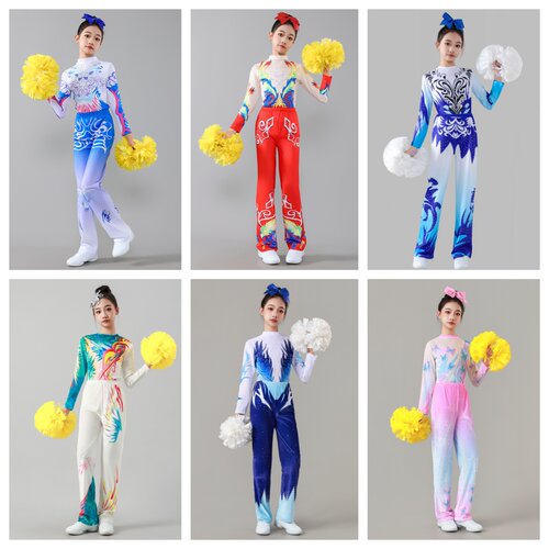 儿童啦啦操演出服健美操拉丁舞