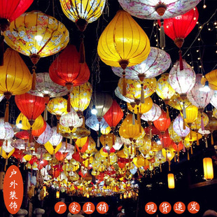 鸿煊中秋灯笼街区布置异形灯笼户外防水灯笼古风装饰钻石街区布置