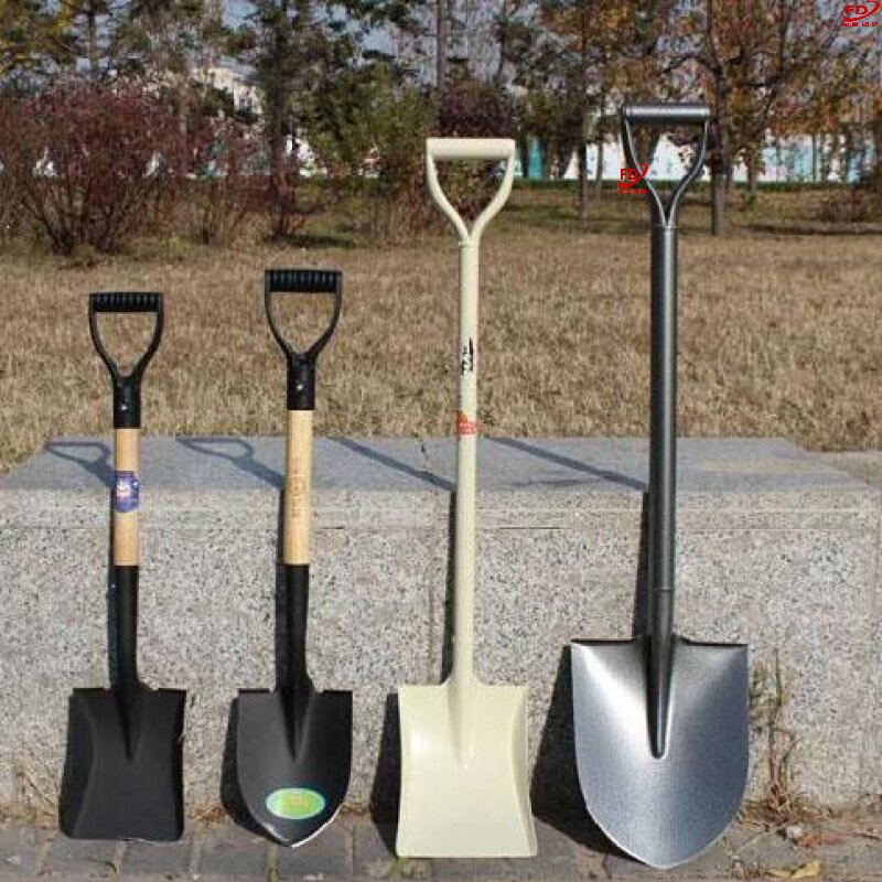 不锈钢铁锹加厚铲子尖揪园艺铲神器刨根深坑泥铲地坑铁质洛阳坑洞