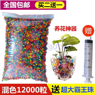 吸水珠吸水弹水球 七彩色植物吸水珠泡大珠七彩儿童玩具海绵宝宝