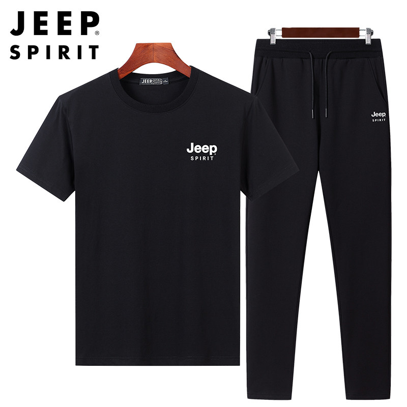JEEP吉普夏季纯棉户外运动套装
