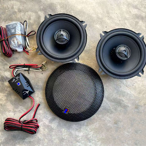 摩雷5寸5.25寸两分频同轴套装车载进口发烧重低音拆车高音头喇叭