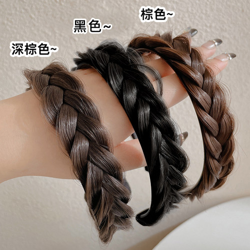 网红假发发箍鱼骨辫头箍