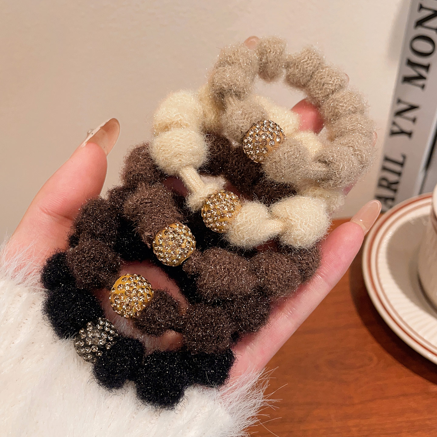 2025新款秋冬毛绒发圈