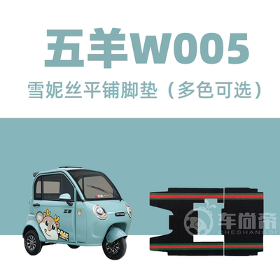 新款【五羊W005脚垫】WY1000DZK-21专用电动三轮车雪妮丝圈脚踏垫