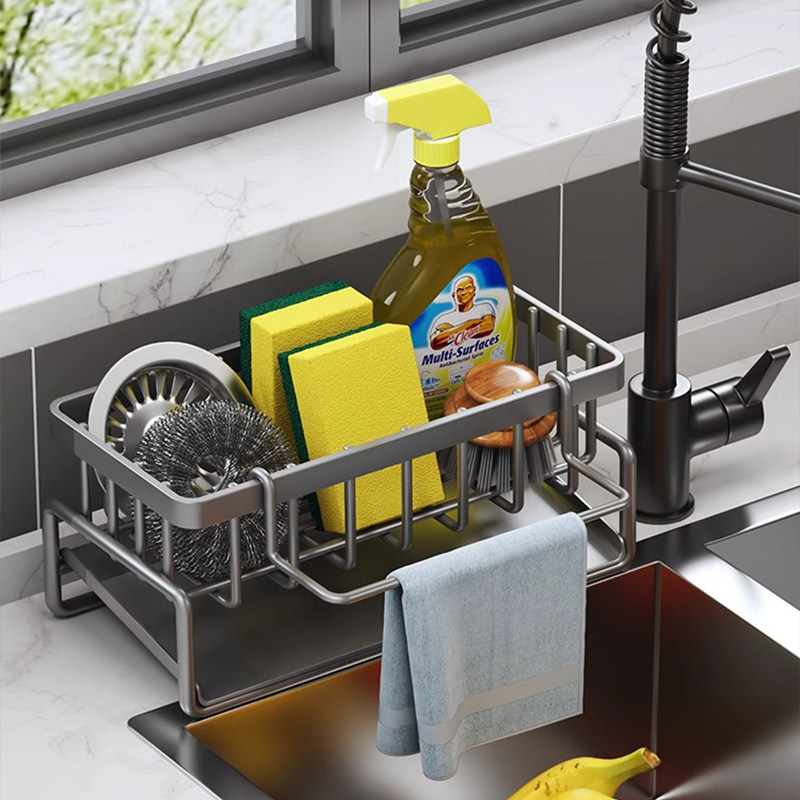 厨房置物架水槽洗碗海绵抹布沥水架家用水池洗洁精钢丝球收纳神器,厨房/烹饪用具,水槽置物架,淘宝优惠券,粉丝福利购,淘宝优惠卷