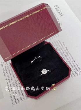 经典六爪钻戒刀臂结婚婚礼仪式交换假对戒活口可调节拍照道具初礼