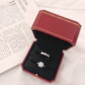 婚礼戒指道具结婚对戒仿真方围钻belle同款 奢华钻戒求婚摆拍