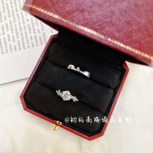 1克拉繁星结婚婚礼仪式对戒仿真假戒指婚纱照钻戒道具活口可调节 - 封面