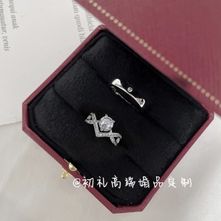 仿真婚戒对戒结婚一对婚礼现场用道具情侣戒指男女假钻戒交换仪式