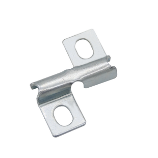 网格桥架镀锌十字扣固定件镂空状开放网格线槽不锈钢蝴蝶扣通用卡扣双孔压片网状走线架设备机械固定配件