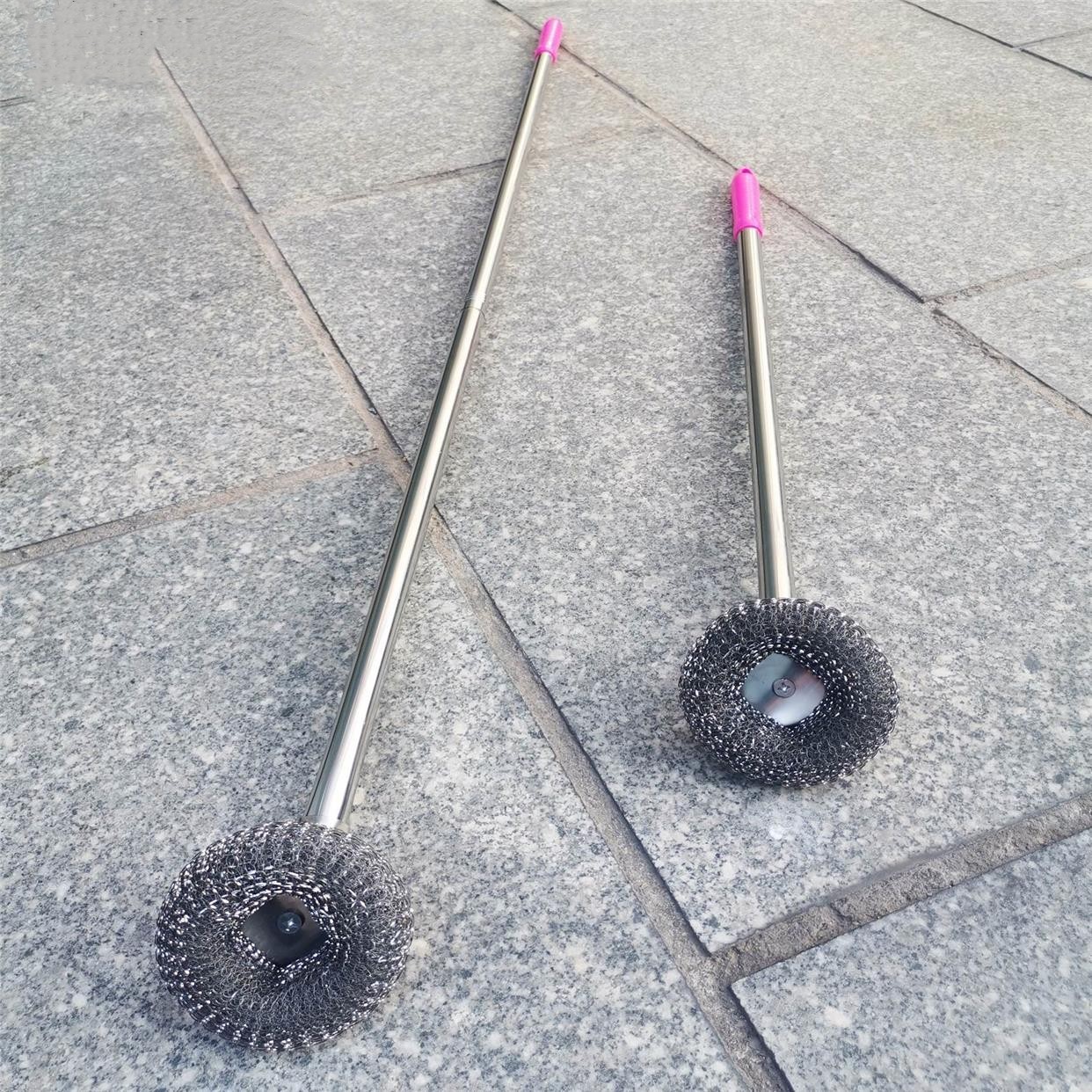 速发钢丝球刷长柄 加长洁厨刷大号丝房刷 家务多功能不锈钢清钢刷