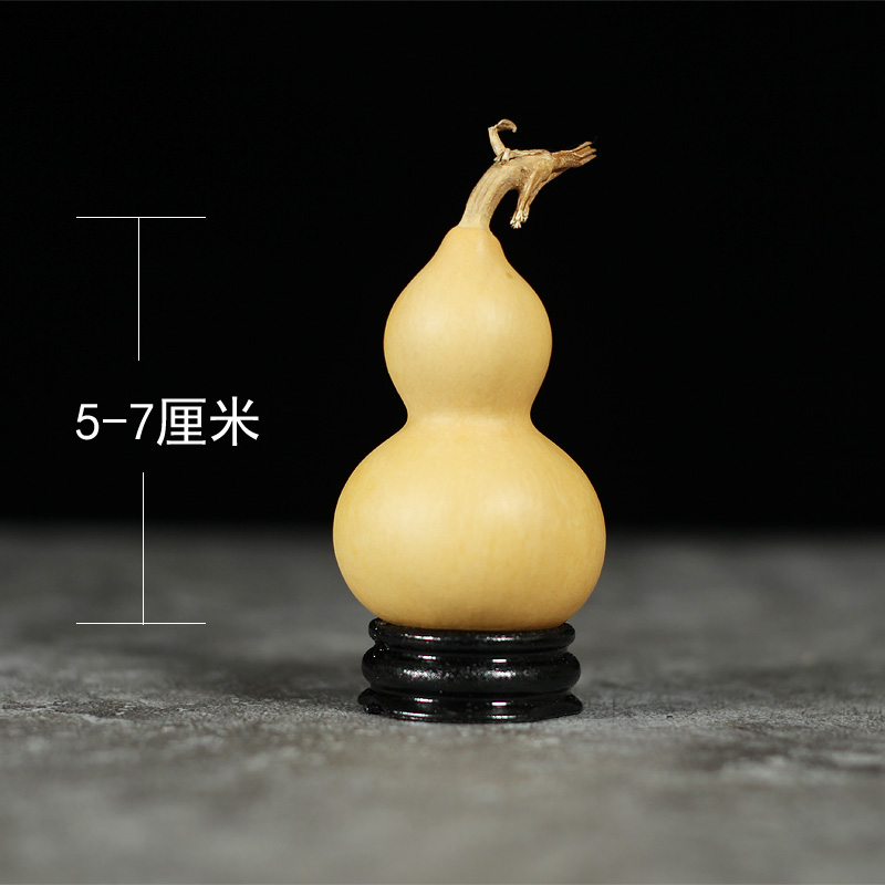 手捻葫芦文玩手把件摆件天然草里金精品铁包金包浆小葫芦带龙头i.