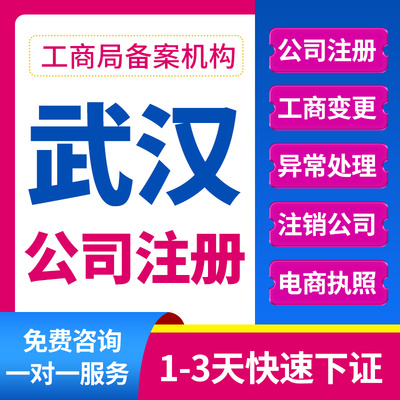 武汉市蔡甸区公司注册营业执照办理工商注册税务登记地址异常企业