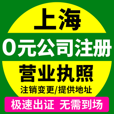 上海市松江区公司注册营业执照办理地址挂靠工商注册股权变更变更