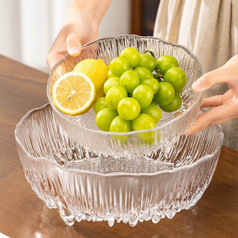高颜值玻璃水果碗家用沙拉酸奶碗