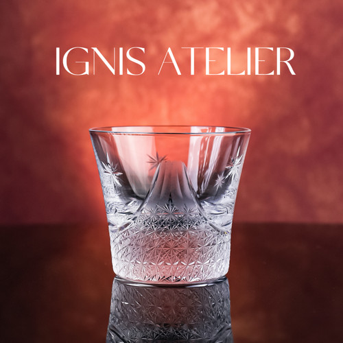 七夕节礼物IGNIS ATELIER高级感水晶威士忌杯雕刻花纹玻璃杯